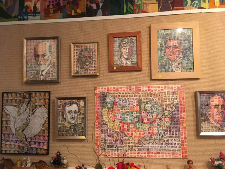 Robert Quackenbush Art - Stamp Portraits - Assorted artwork for sale in Robert's Studio