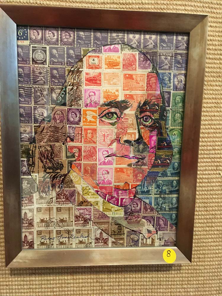 Robert Quackenbush Art - Stamp Portrait - Benjamin Franklin