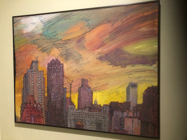 Robert Quackenbush Art - View from Robert's Apartment in New York City (2)